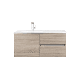 Cutler Kitchen & Bath Beachwood Collection DORATO 42 inch Wall Mount Modern Bathroom Vanity FV BW DORATO42