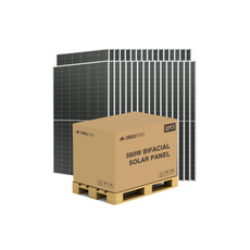 SunGoldPower 560 Watt Bifacial Perc Solar Panel Full Pallet (32 Panels) - SG-560WBG
